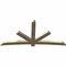 Ekena Millwork Alberta Rough Sawn Timber Gable Bracket, Douglas Fir, 108"W x 54"H x 4"D x 6"F, 12/12 Pitch GBW108X54X0406ALB00RDF - alternate 5